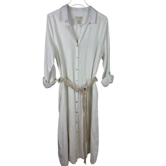 Calypso St. Barth NWT Linen Shirt Dress Size XL - Picture 2 of 16